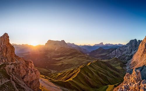 Alba sulla Forcella Denti di Terrarossa