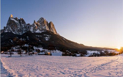 The Schlern in winter