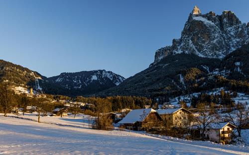 Inverno a Siusi allo Sciliar