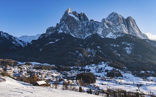 Winter in Seis am Schlern