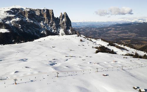 Inverno sull'Alpe di Siusi