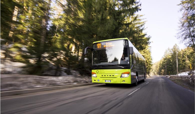 Evakuierung mit dem Bus ab Compatsch/Seiser Alm