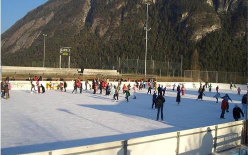 Ice skating in Tires