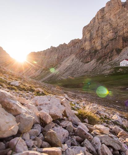 175km long Geotrail in the Dolomites.