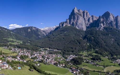 Seis and the Schlern mountain