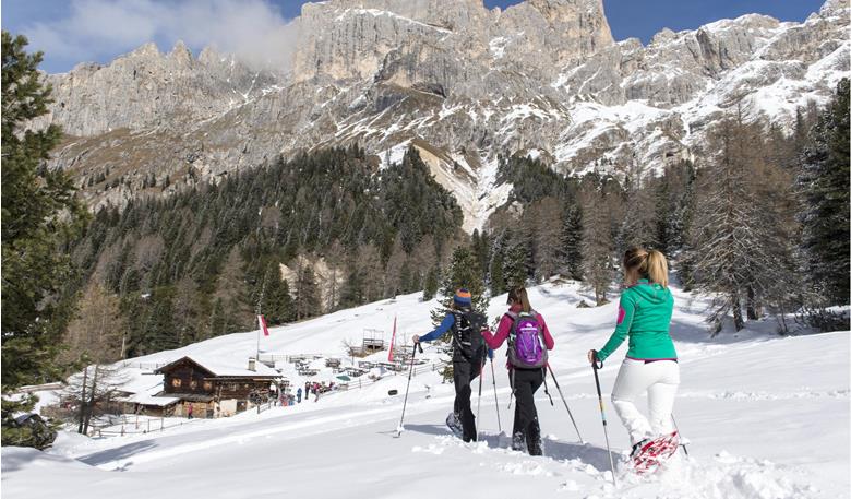 Geführte Schneeschuhwanderungen in Tiers am Rosengarten