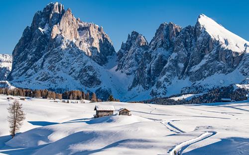 L'Alpe di Siusi in inverno