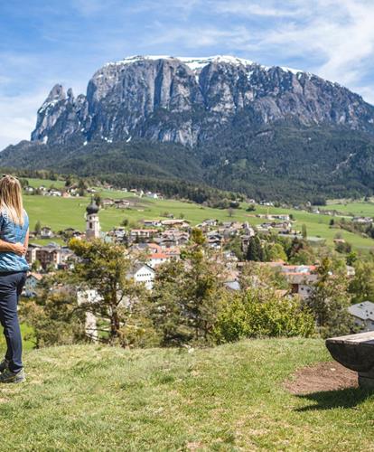 Frühling in der Dolomitenregion Seiser Alm