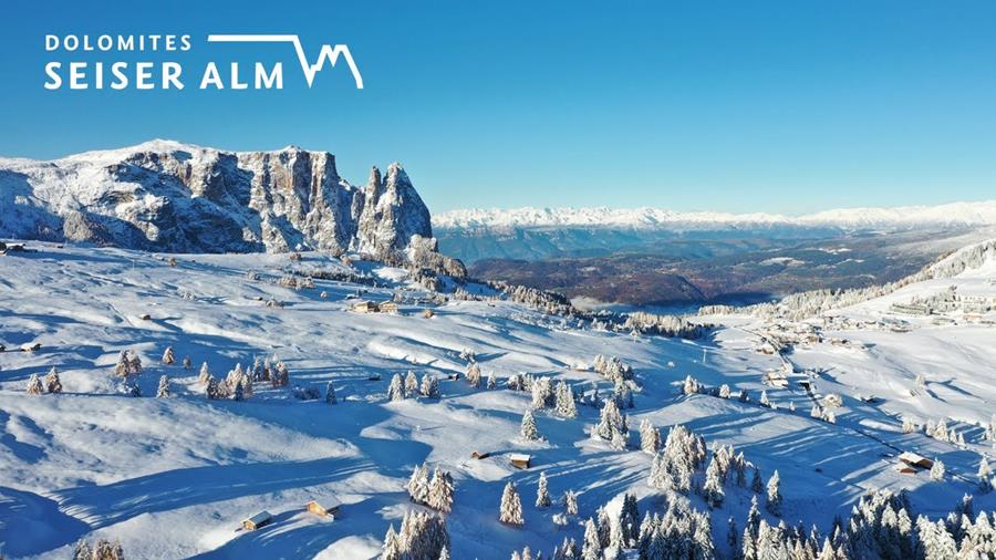 Winter in der Dolomitenregion Seiser Alm