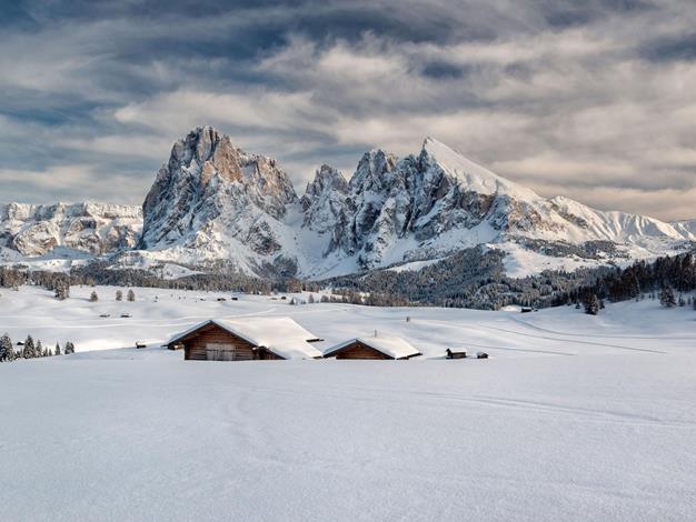 Inverno sull'Alpe di Siusi