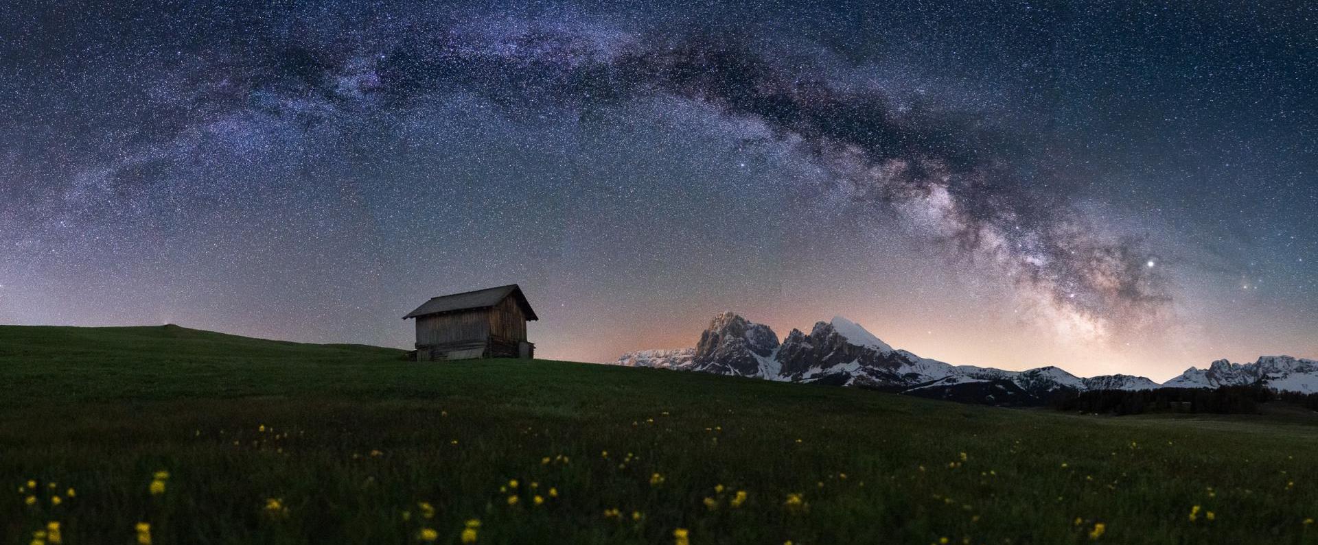 Nachts auf der Seiser Alm