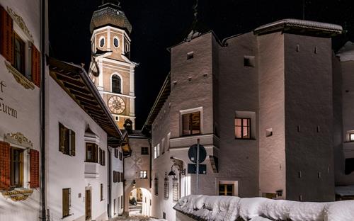 Castelrotto in una notte d'inverno